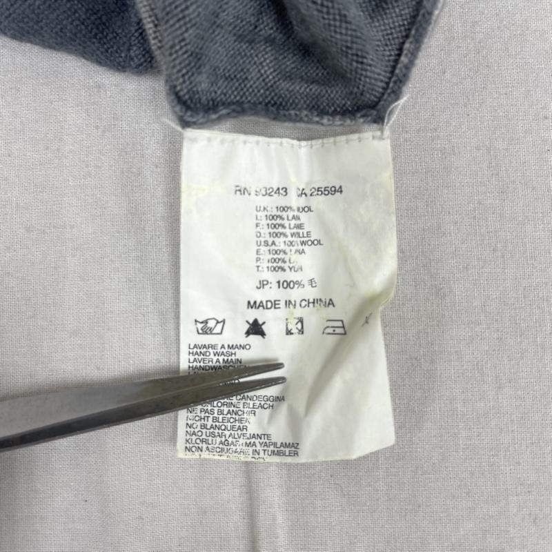 ディーゼル DIESEL パーカー 長袖 ヴィンテージ ダメージ 加工 ウォッシュド グレー パーカー カットソー S ダークグレー / ダークグレー / メンズ USED 古着 中古 50165512
