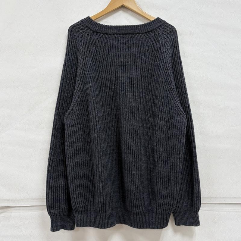 古着 USED ニット、セーター 長袖 MASSES マシス クルーネック 長袖 セーター プルオーバー ニット リブ ロゴ パッチ ラグラン M ワンポイント X ロゴ、文字 メンズ USED 古着 中古 50165517