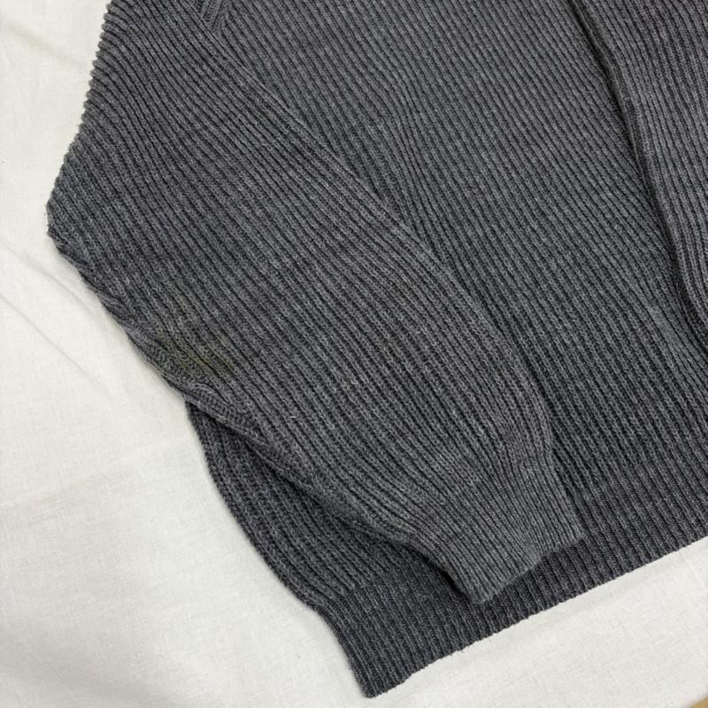 古着 USED ニット、セーター 長袖 MASSES マシス クルーネック 長袖 セーター プルオーバー ニット リブ ロゴ パッチ ラグラン M ワンポイント X ロゴ、文字 メンズ USED 古着 中古 50165517