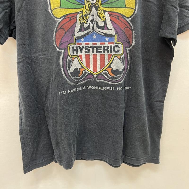 ヒステリックグラマー HYSTERIC GLAMOUR Tシャツ 半袖 バタフライ ヒスガール プリント Tシャツ L 黒 / ブラック / black メンズ USED 古着 中古 50165522