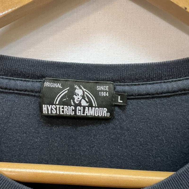 ヒステリックグラマー HYSTERIC GLAMOUR Tシャツ 半袖 バタフライ ヒスガール プリント Tシャツ L 黒 / ブラック / black メンズ USED 古着 中古 50165522
