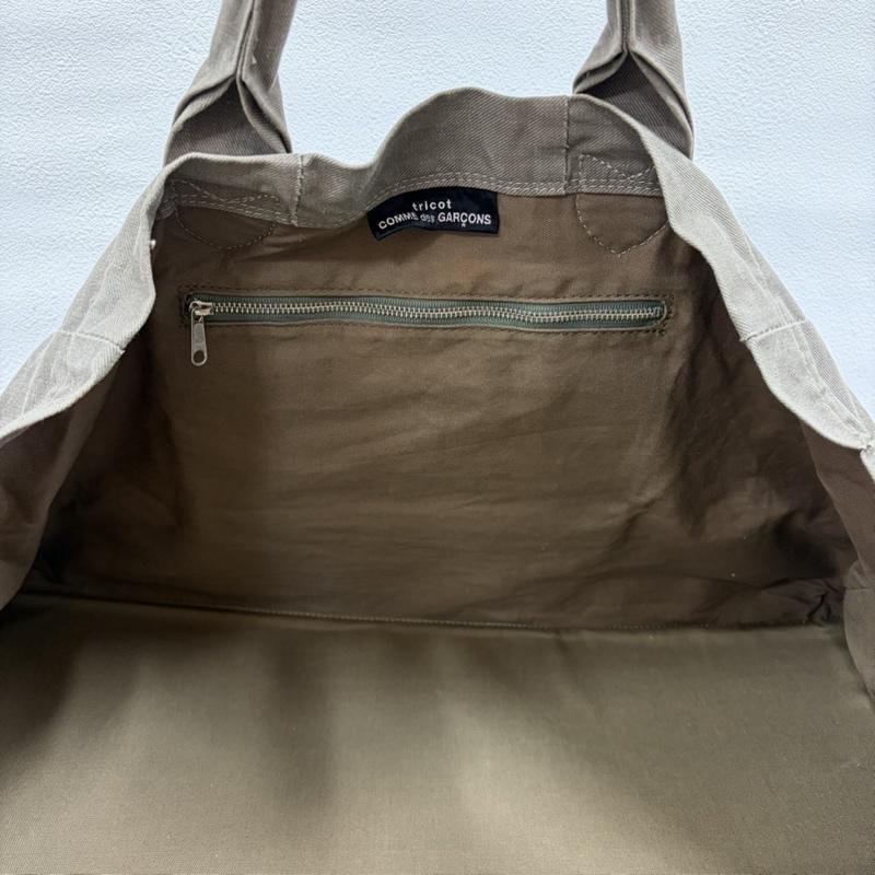トリココムデギャルソン tricot COMME des GARSONS トートバッグ トートバッグ パッチワーク デザイン キャンバス トートバッグ ミリタリー 大容量 スナップボタン ユニセックス - レディース USED 古着 中古 50165535