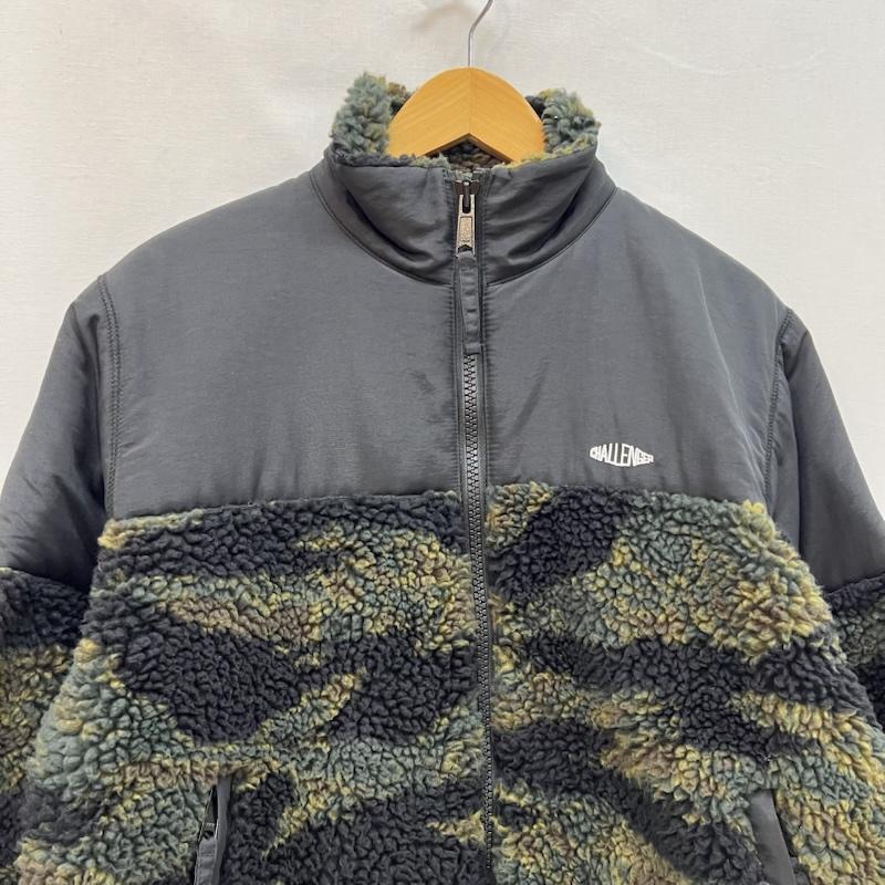チャレンジャー CHALLENGER ジャケット、上着 ジャンパー、ブルゾン タイガーカモ 迷彩 フリースジャケット S メンズ USED 古着 中古 50165540