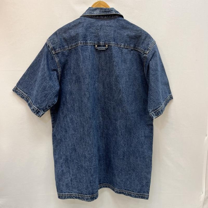 ペレペレ PELLEPELLE シャツ、ブラウス 半袖 90s-00s フルジップ デニムシャツ M インディゴ / インディゴ / Indigo メンズ USED 古着 中古 50165541