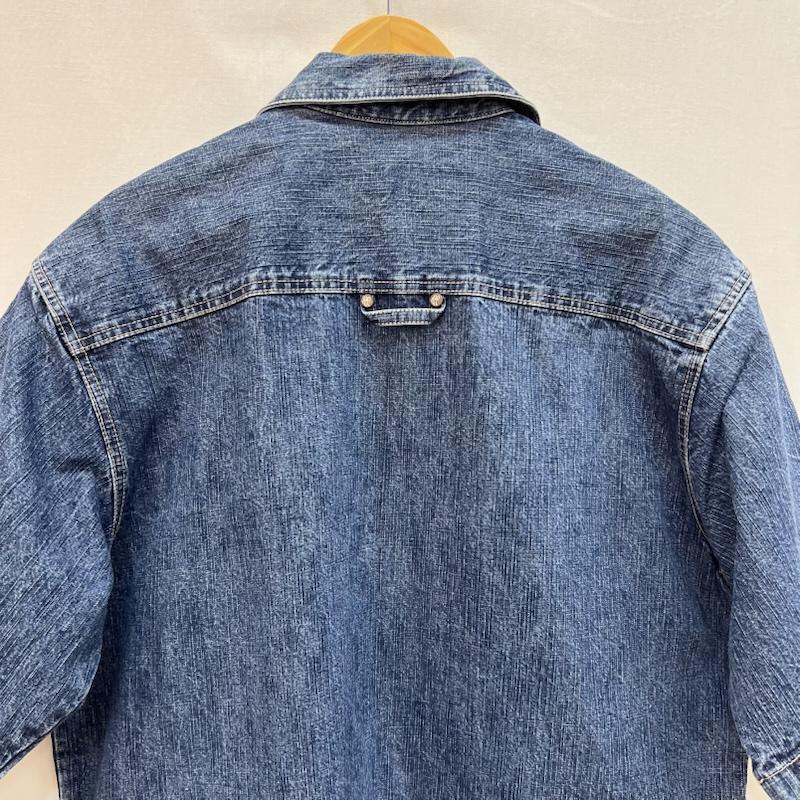 ペレペレ PELLEPELLE シャツ、ブラウス 半袖 90s-00s フルジップ デニムシャツ M インディゴ / インディゴ / Indigo メンズ USED 古着 中古 50165541
