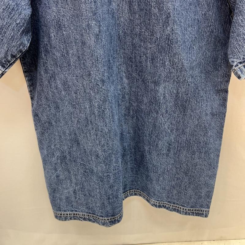 ペレペレ PELLEPELLE シャツ、ブラウス 半袖 90s-00s フルジップ デニムシャツ M インディゴ / インディゴ / Indigo メンズ USED 古着 中古 50165541