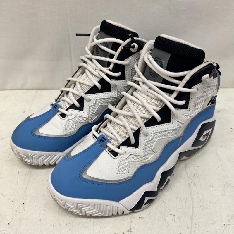 フィラ FILA スニーカー スニーカー MB FREE GUARD 1BM02039 147 マッシュバーン フリー ガード 26.0cm 白 / ホワイト / white X 水色 / ライトブルー / メンズ USED 古着 中古 50165545