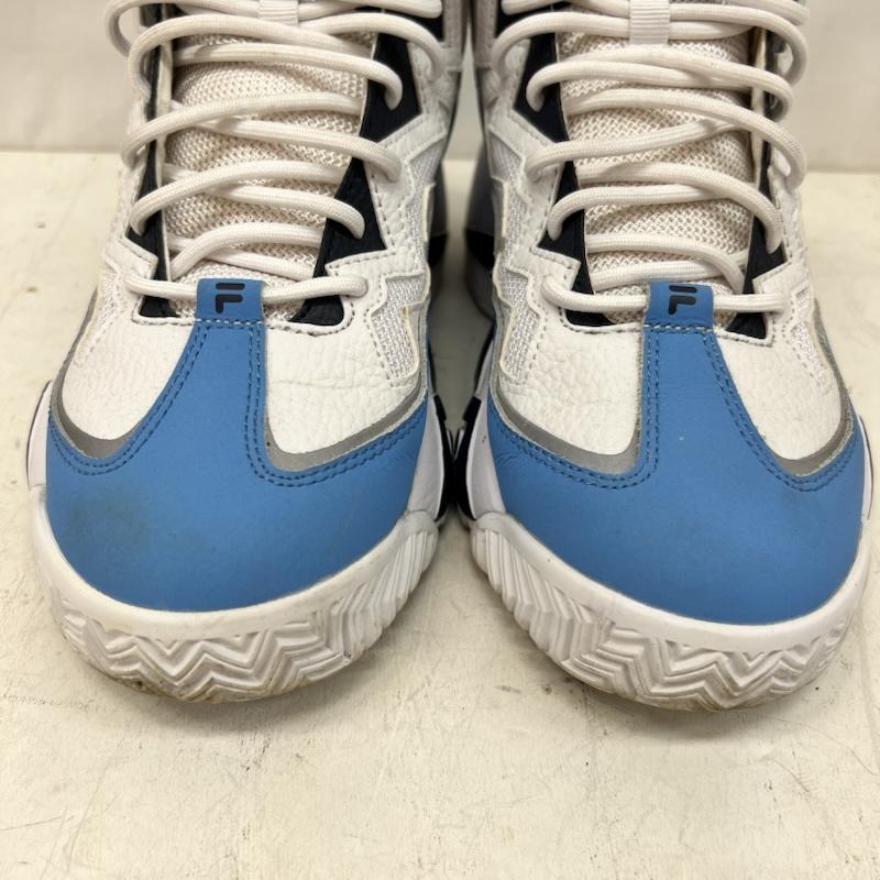フィラ FILA スニーカー スニーカー MB FREE GUARD 1BM02039 147 マッシュバーン フリー ガード 26.0cm 白 / ホワイト / white X 水色 / ライトブルー / メンズ USED 古着 中古 50165545
