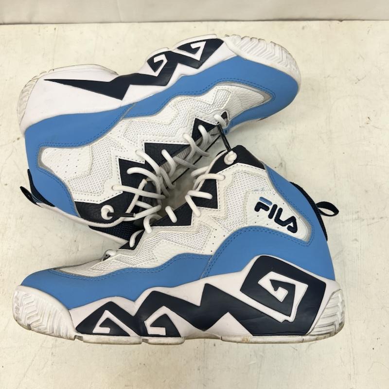 フィラ FILA スニーカー スニーカー MB FREE GUARD 1BM02039 147 マッシュバーン フリー ガード 26.0cm 白 / ホワイト / white X 水色 / ライトブルー / メンズ USED 古着 中古 50165545