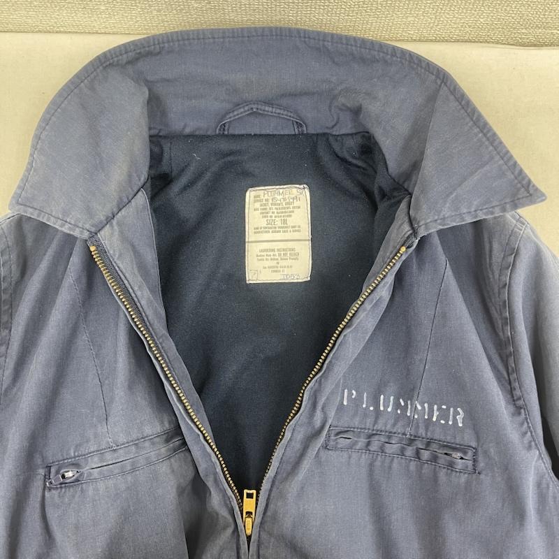古着 USED ジャケット、上着 ジャンパー、ブルゾン 80s 8410-01-073-0303 NAVY ミリタリー ユーティリティ サブマリン ジャケット 紺 / ネイビー / navy メンズ USED 古着 中古 50165546