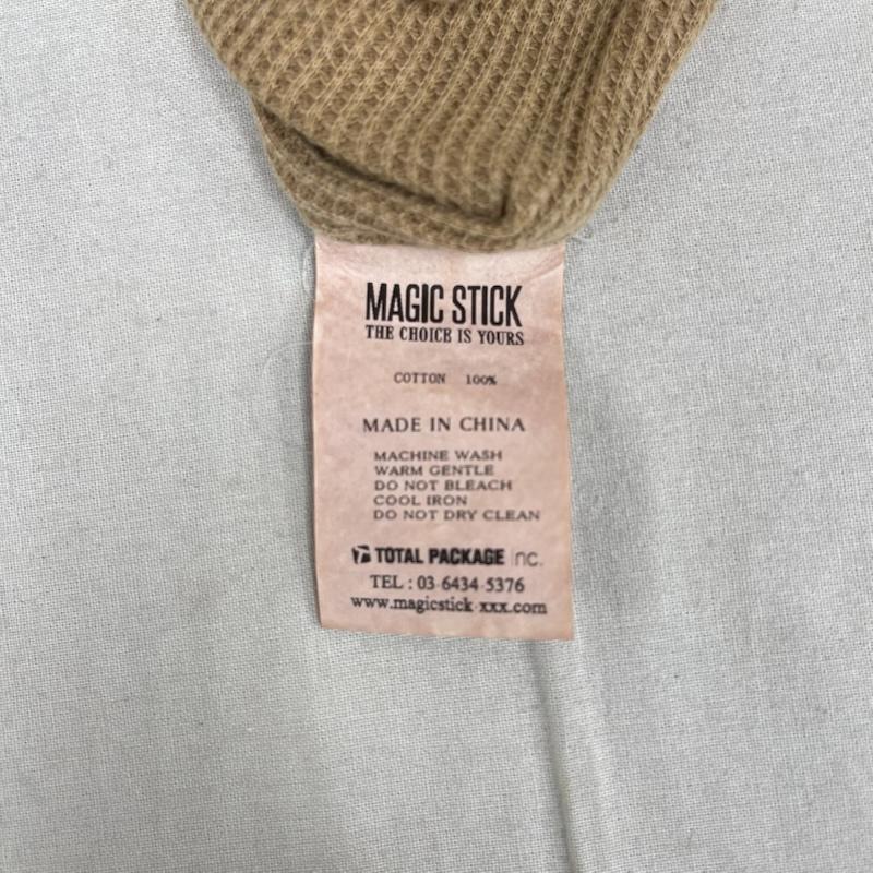 マジックスティック MAGIC STICK パーカー 長袖 ドロップショルダー ジップアップ フェード ウォッシュ パーカー M ベージュ / ベージュ / beige メンズ USED 古着 中古 50165554