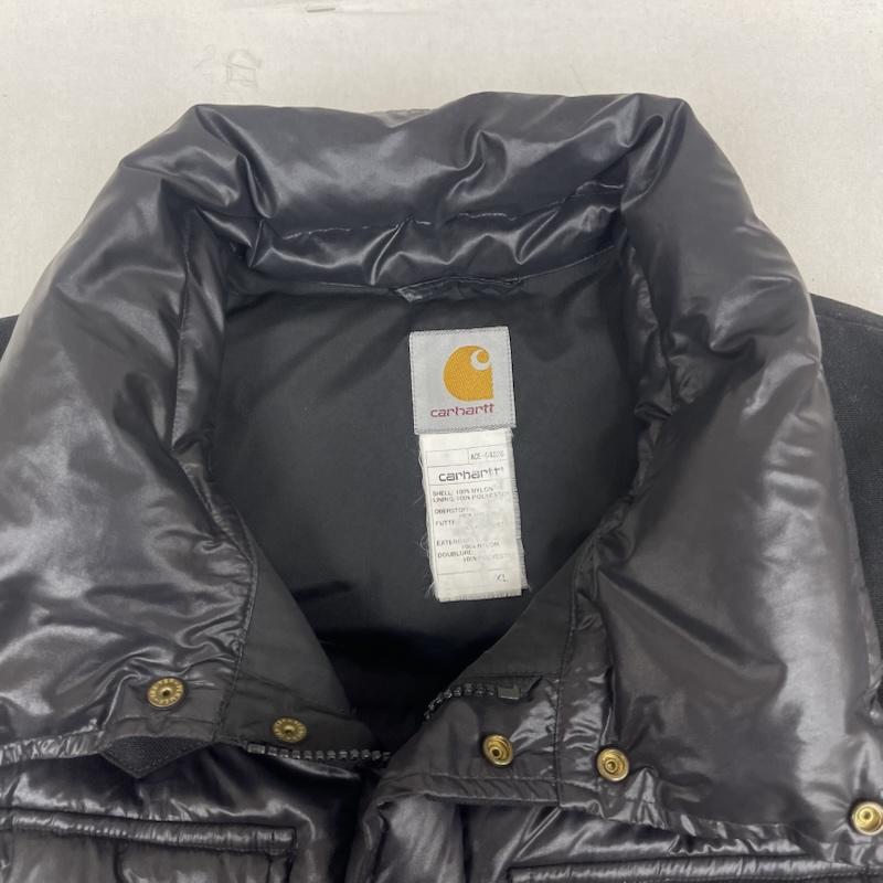 カーハート Carhartt ジャケット、上着 ダウンジャケット ウエスタンヨーク 切替 ダウン ジャケット ACE-04828 XL 黒 / ブラック / black メンズ USED 古着 中古 50165555