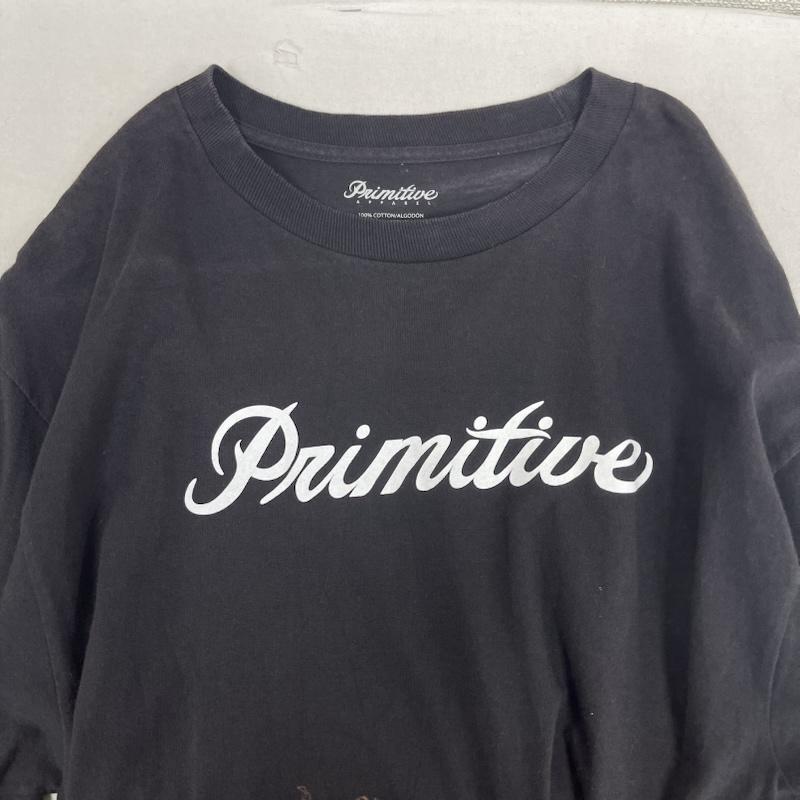 古着 USED Tシャツ 長袖 Primitive Apparel 筆記体 ロゴ プリント Tシャツ カットソー L 黒 / ブラック / black メンズ USED 古着 中古 50165556