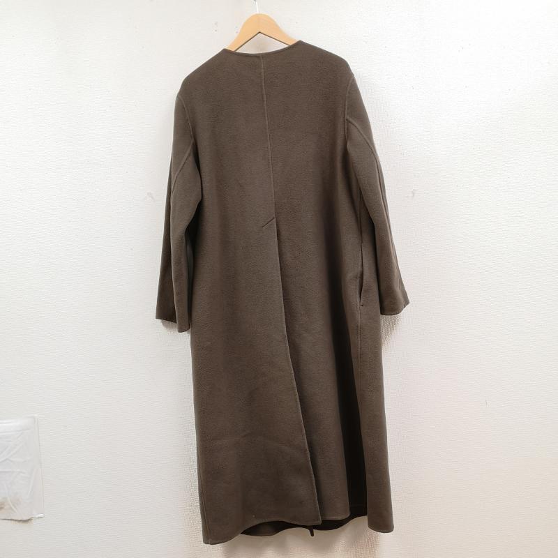 ミューニック Munich コート コート一般 Vネック ダブルフェイス仕様 ストレートシルエット ロングコート MN192C28 S 茶 / ブラウン / brown レディース USED 古着 中古 50165561
