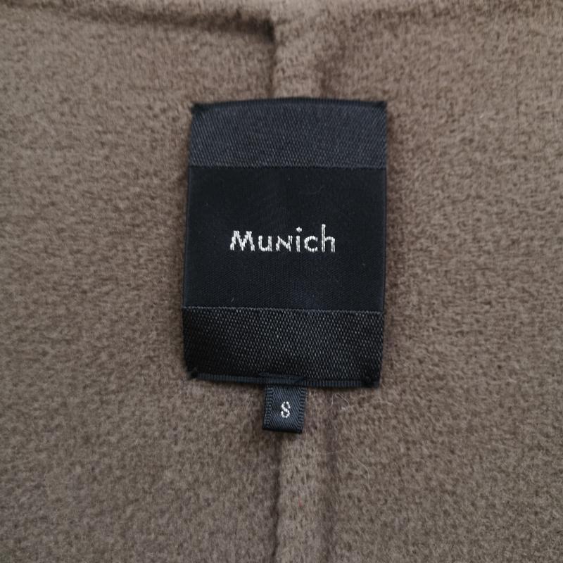 ミューニック Munich コート コート一般 Vネック ダブルフェイス仕様 ストレートシルエット ロングコート MN192C28 S 茶 / ブラウン / brown レディース USED 古着 中古 50165561