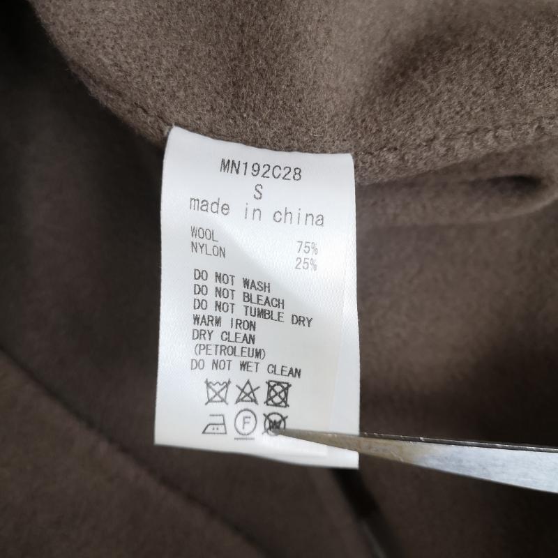 ミューニック Munich コート コート一般 Vネック ダブルフェイス仕様 ストレートシルエット ロングコート MN192C28 S 茶 / ブラウン / brown レディース USED 古着 中古 50165561