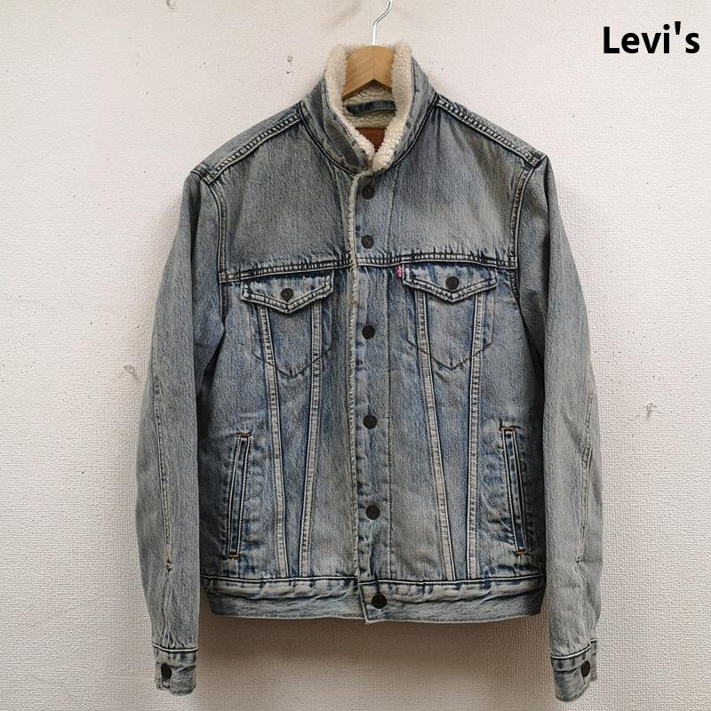 リーバイス Levi s ジャケット、上着 ジャケット、ブレザー 中綿 キルティング フラップポケット 内ポケット ボア デニムジャケット S インディゴ / インディゴ / Indigo メンズ USED 古着 中古 50165565