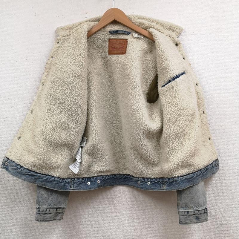 リーバイス Levi s ジャケット、上着 ジャケット、ブレザー 中綿 キルティング フラップポケット 内ポケット ボア デニムジャケット S インディゴ / インディゴ / Indigo メンズ USED 古着 中古 50165565