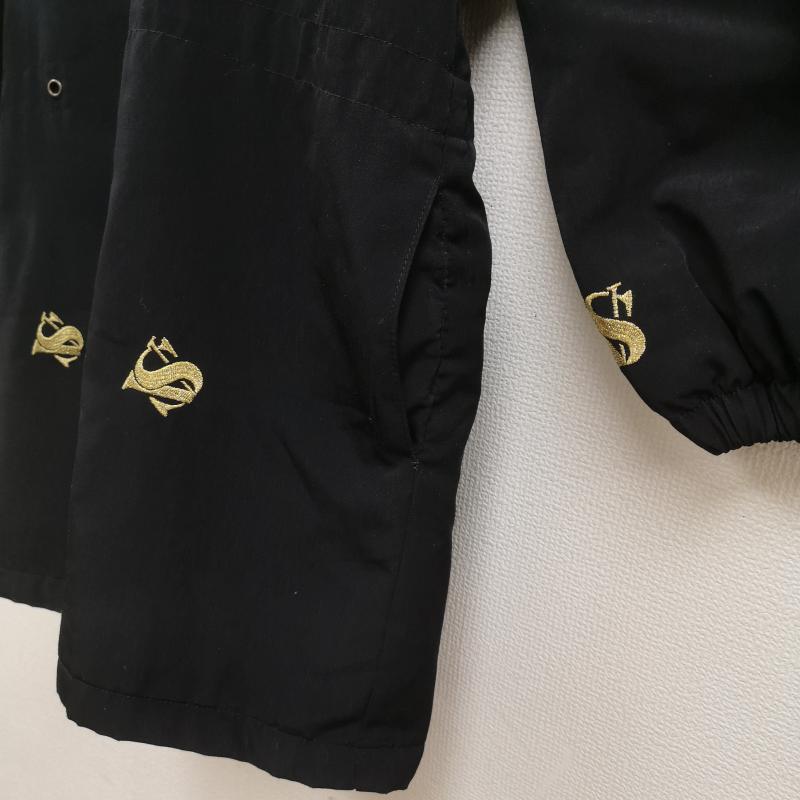 古着 USED ジャケット、上着 ジャケット、ブレザー 金刺繡ジャケット キルティング 総柄 スナップボタン ドットボタン 黒 / ブラック / black レディース USED 古着 中古 50165567