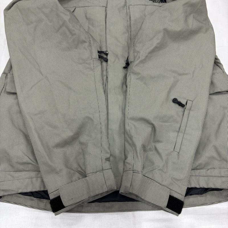 ザノースフェイス THE NORTH FACE ジャケット、上着 ジャンパー、ブルゾン 千鳥柄 ギンガムチェック ナイロンジャケット NS15820 マウンテンパーカー - 千鳥格子 X ロゴ、文字 X 刺繍 黒 / ブラック / black メンズ USED 古着 中古 50165576