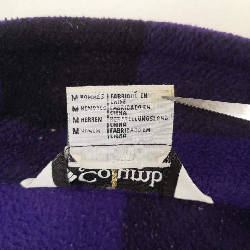 コロンビア Columbia ジャケット、上着 ジャンパー、ブルゾン ブロックチェック バッファローチェック フルジップ ロゴ刺繡 フリースジャケット 210PM6622 M 紫 / パープル / purple メンズ USED 古着 中古 50165578