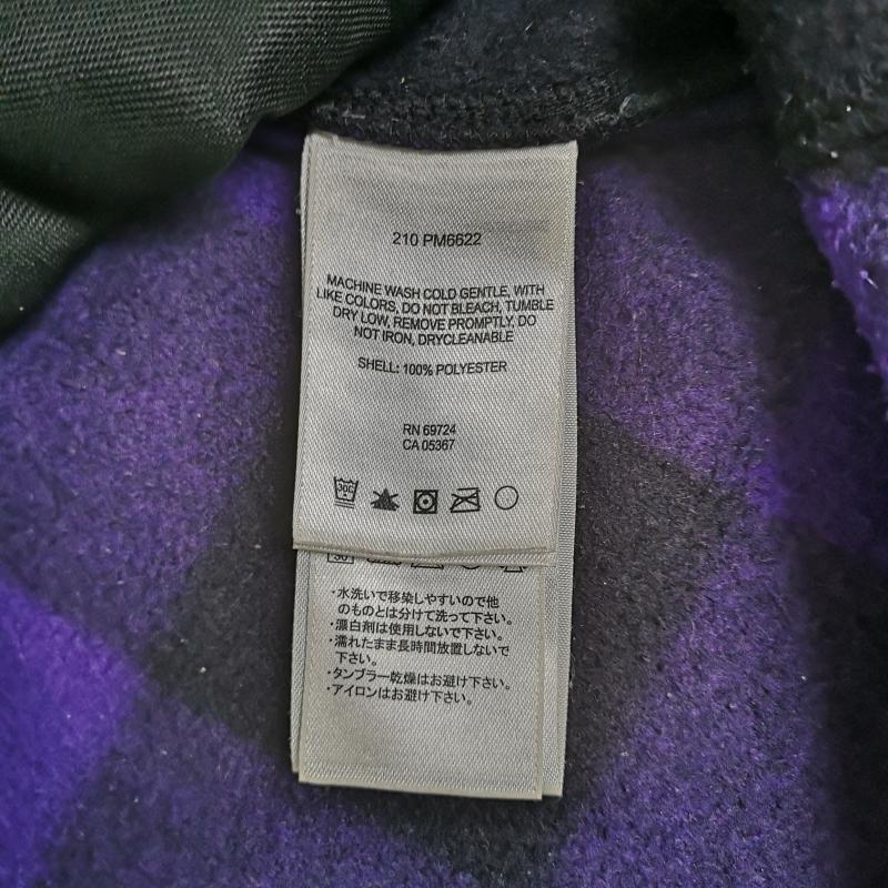 コロンビア Columbia ジャケット、上着 ジャンパー、ブルゾン ブロックチェック バッファローチェック フルジップ ロゴ刺繡 フリースジャケット 210PM6622 M 紫 / パープル / purple メンズ USED 古着 中古 50165578