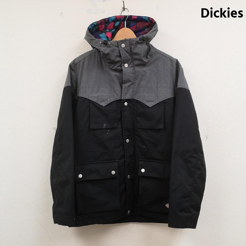 ディッキーズ Dickies ジャケット、上着 ジャケット、ブレザー ツートーン バイカラー 切り替え マルチカラー スナップボタン フラップポケット マウンテンパーカー L 灰 / グレー / gray メンズ USED 古着 中古 50165579