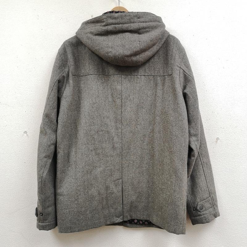 ルーカ RVCA コート コート一般 トグルボタン ハイネック 花柄 フラワー ダッフルコート AD042-759 S 灰 / グレー / gray メンズ USED 古着 中古 50165589