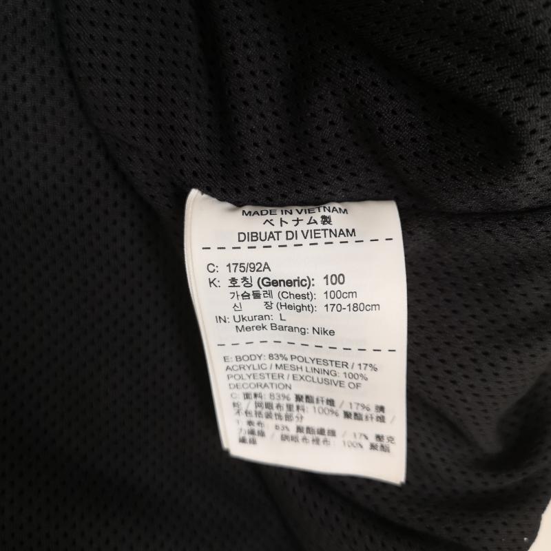 ナイキ NIKE ジャケット、上着 ジャケット、ブレザー フリース ジップアップパーカー V字型 ドローコード ボアジャケット AQ2768-010 L 黒 / ブラック / black メンズ USED 古着 中古 50165591