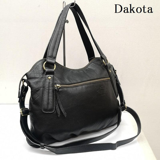ダコタ Dakota ショルダーバッグ ショルダーバッグ 2WAY レザー ショルダーバッグ ハンドバッグ - 黒 / ブラック / black レディース USED 古着 中古 50165593