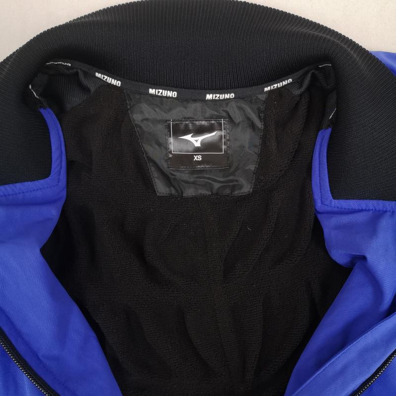 ミズノ MIZUNO ジャケット、上着 ジャンパー、ブルゾン ランバードマーク ロゴ刺繡 ダブルライン スタジャン バーシティジャケット 62JE1510 XS 青 / ブルー / blue メンズ USED 古着 中古 50165595