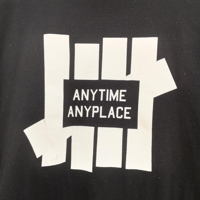 アンディフィーテッド UNDEFEATED Tシャツ 長袖 コットン プリント 丸首 クルーネック ロングスリーブTシャツ S 黒 / ブラック / black メンズ USED 古着 中古 50165598