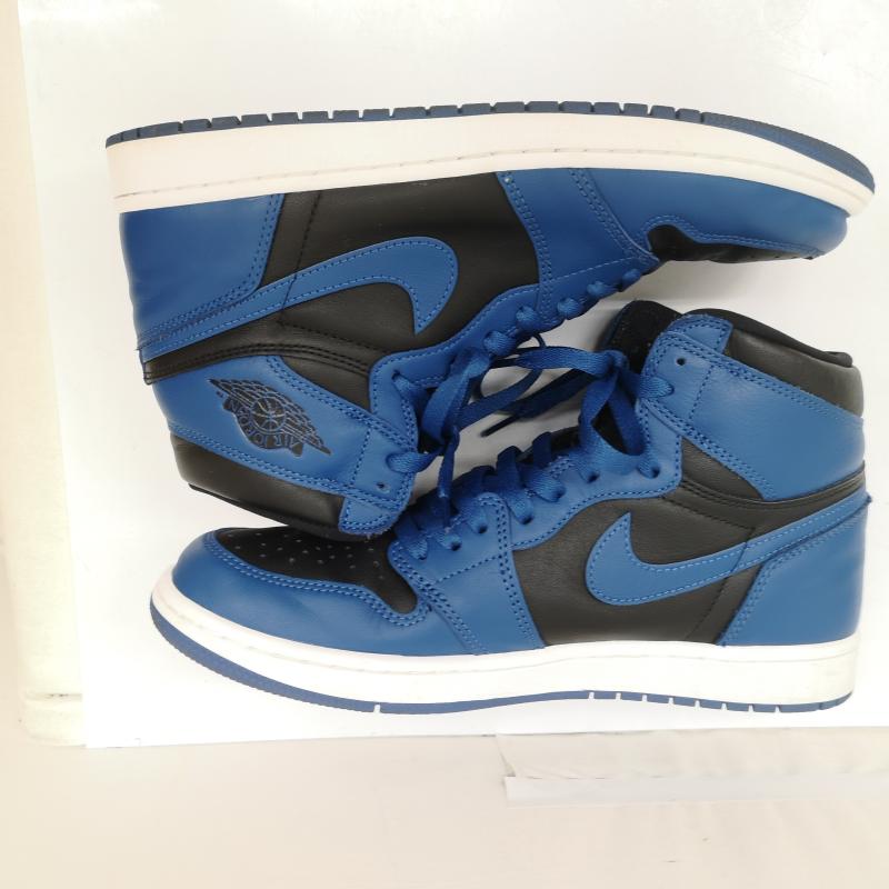 ナイキ NIKE スニーカー スニーカー AIR JORDAN 1 RETRO HIGH OG DARK MARINA BLUE 555088-404 エアジョーダン ダークマリーナ ブルー 29.0cm 黒 / ブラック / black X 青 / ブルー / blue メンズ USED 古着 中古 50165599