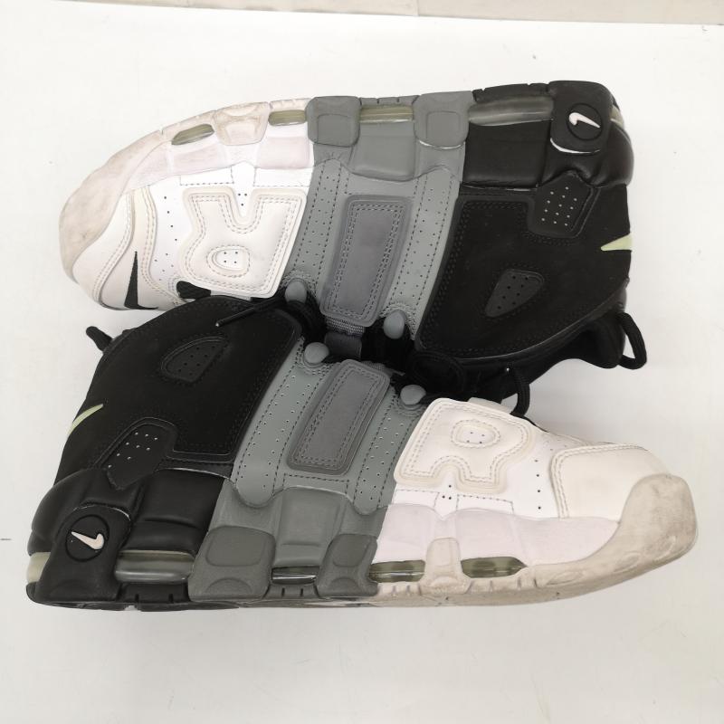 ナイキ NIKE スニーカー スニーカー AIR MORE UPTEMPO 96 モアテン TRI-COLOR 2017年製 エアモアアップテンポ トリコロール 921948-002 27.5cm 白 / ホワイト / white X 黒 / ブラック / black X 灰 / グレー / gray メンズ USED 古着 中古 50165601