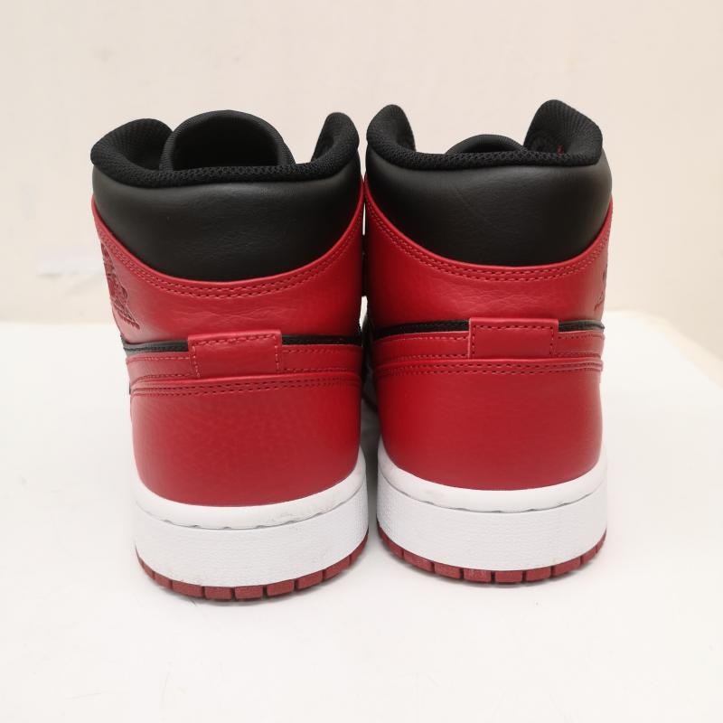 ナイキ NIKE スニーカー スニーカー Air Jordan 1 Mid Bred 554724-074 エアジョーダン1 ミッド ブレッド 27.0cm 黒 / ブラック / black X 赤 / レッド / red メンズ USED 古着 中古 50165605