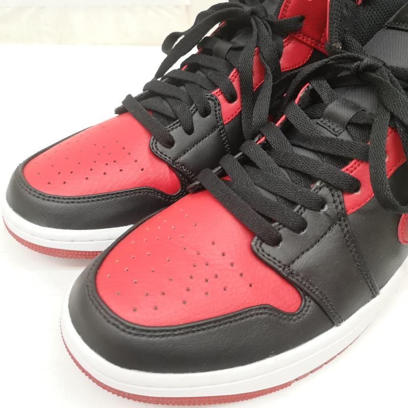 ナイキ NIKE スニーカー スニーカー Air Jordan 1 Mid Bred 554724-074 エアジョーダン1 ミッド ブレッド 27.0cm 黒 / ブラック / black X 赤 / レッド / red メンズ USED 古着 中古 50165605