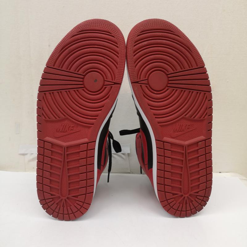 ナイキ NIKE スニーカー スニーカー Air Jordan 1 Mid Bred 554724-074 エアジョーダン1 ミッド ブレッド 27.0cm 黒 / ブラック / black X 赤 / レッド / red メンズ USED 古着 中古 50165605