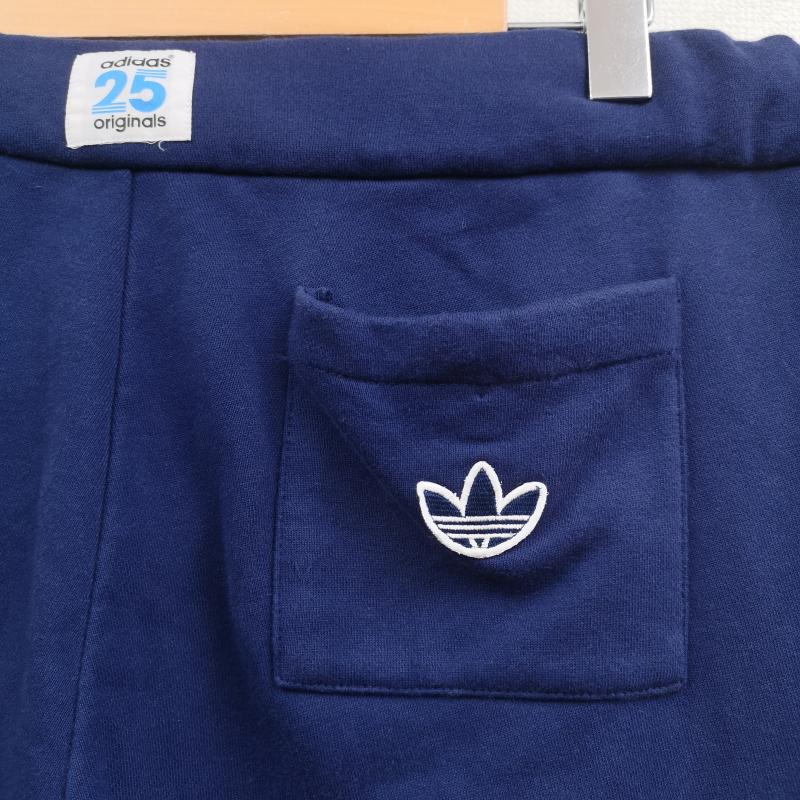 アディダスオリジナルス adidas originals パンツ ショートパンツ NIGO 熊 クラウンベアー トレフォイル 三つ葉 スウェット 7分丈 クロップドパンツ S24528 3L 紺 / ネイビー / navy メンズ USED 古着 中古 50165607