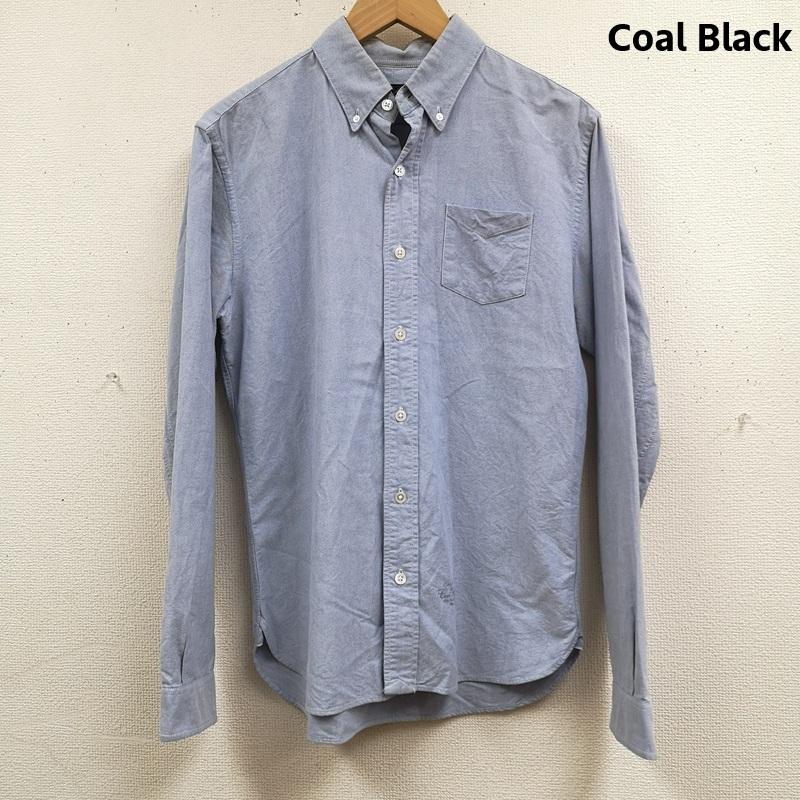 コールブラック Coal Black シャツ、ブラウス 長袖 スクエアポケット ボタンダウン ラウンドカット仕様 長袖シャツ 水色 / ライトブルー / メンズ USED 古着 中古 50165609