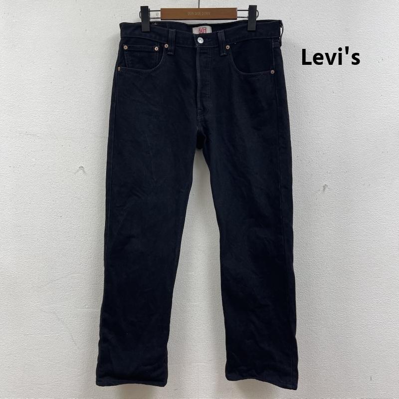 リーバイス Levi s パンツ デニム、ジーンズ 501 メキシコ製 ボタンフライ ストレート デニム パンツ 33インチ 黒 / ブラック / black メンズ USED 古着 中古 50165615