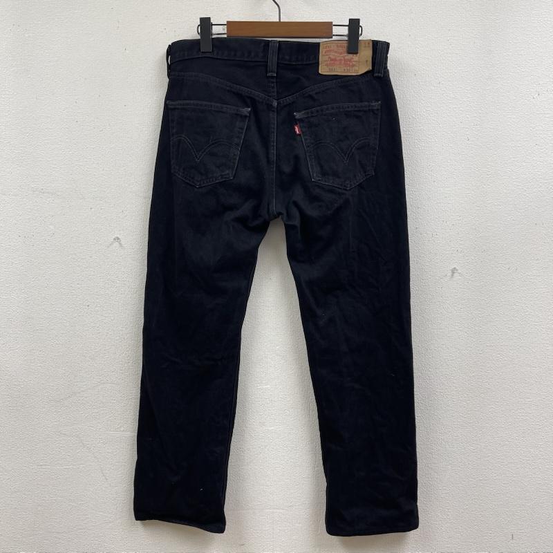 リーバイス Levi s パンツ デニム、ジーンズ 501 メキシコ製 ボタンフライ ストレート デニム パンツ 33インチ 黒 / ブラック / black メンズ USED 古着 中古 50165615