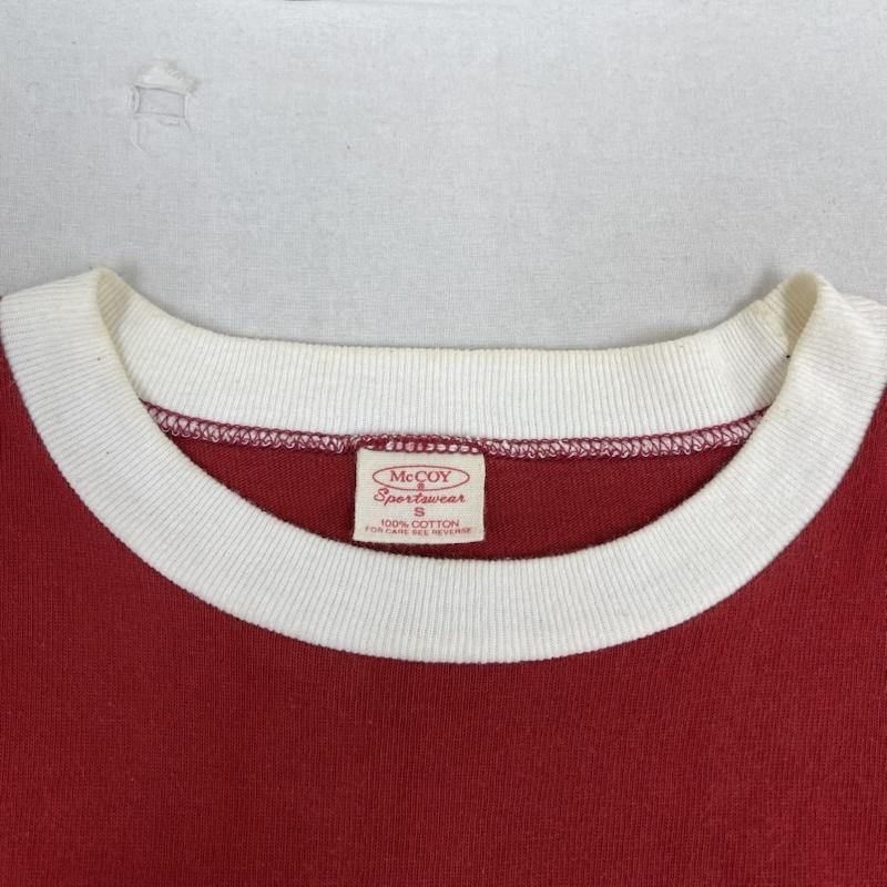 マッコイズ MCCOY`S Tシャツ 半袖 Steeplechase モーターサイクル グラフィック Tシャツ カットソー S 赤 / レッド / red メンズ USED 古着 中古 50165617