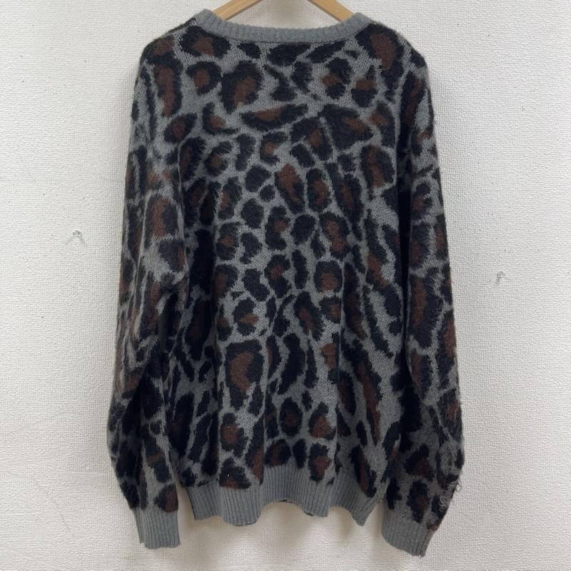 ペニーズ PENNEY S ニット、セーター 長袖 別注 モヘヤタッチ クルーネック シャギー ニット セーター レオパード柄 pn23aw-01 L マルチカラー / マルチカラー / multicolor メンズ USED 古着 中古 50165619