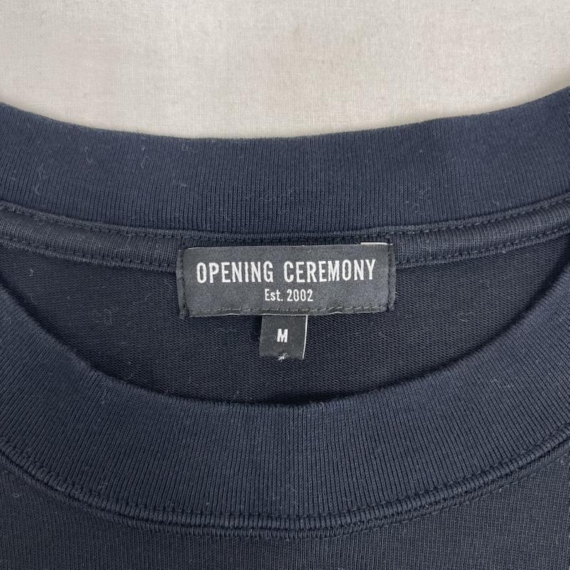 オープニング セレモニー OPENING CEREMONY Tシャツ 半袖 日本製 ロゴ刺繍 グラフィック デザイン Tシャツ カットソー M 黒 / ブラック / black メンズ USED 古着 中古 50165622