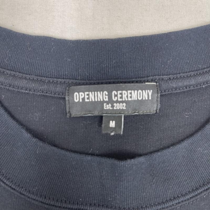 オープニング セレモニー OPENING CEREMONY Tシャツ 半袖 日本製 ロゴ刺繍 グラフィック デザイン Tシャツ カットソー M 黒 / ブラック / black メンズ USED 古着 中古 50165622