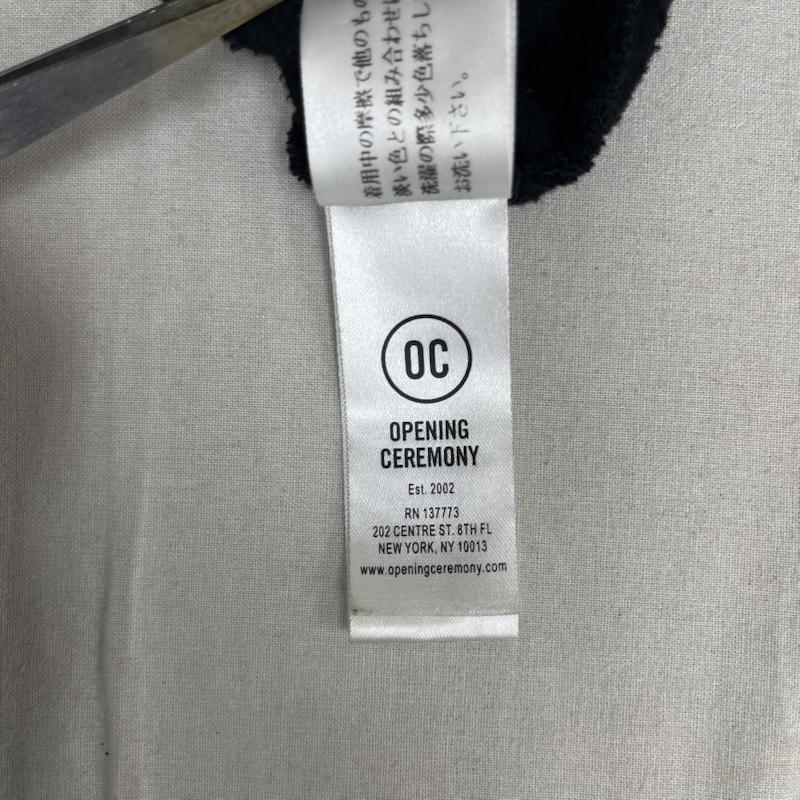 オープニング セレモニー OPENING CEREMONY Tシャツ 七分袖 Logo Sweatshirt Tee ボックス ロゴ 五分 七分丈 スウェット Tシャツ M 黒 / ブラック / black メンズ USED 古着 中古 50165623