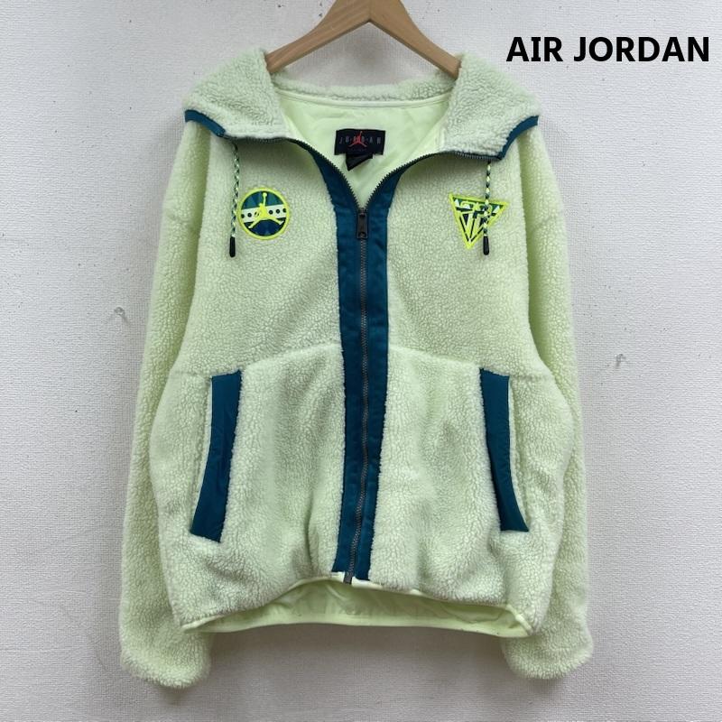 エアジョーダン AIR JORDAN ジャケット、上着 ジャンパー、ブルゾン Jordan Sport DNA FZ HOODIE フリース ボア ジャケット ジャンパー CT3565-701 XXL 黄緑 / イエローグリーン / メンズ USED 古着 中古 50165624