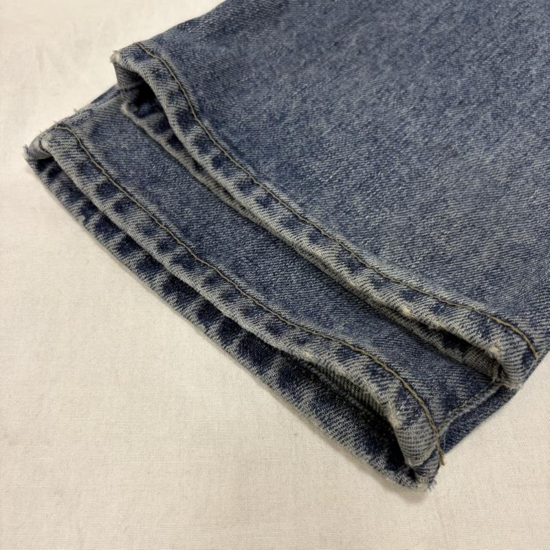 アルマーニ ジーンズ ARMANI JEANS パンツ デニム、ジーンズ テーパードデニムパンツ ロゴモチーフ 30インチ 無地 X ロゴ、文字 青 / ブルー / blue メンズ USED 古着 中古 50165625