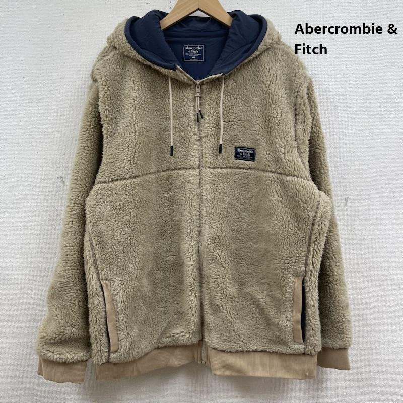 古着 USED ジャケット、上着 ジャンパー、ブルゾン Abercrombie & Fitch ジップアップ ボアフリース パーカー ジャケット XXL ベージュ / ベージュ / beige メンズ USED 古着 中古 50165626