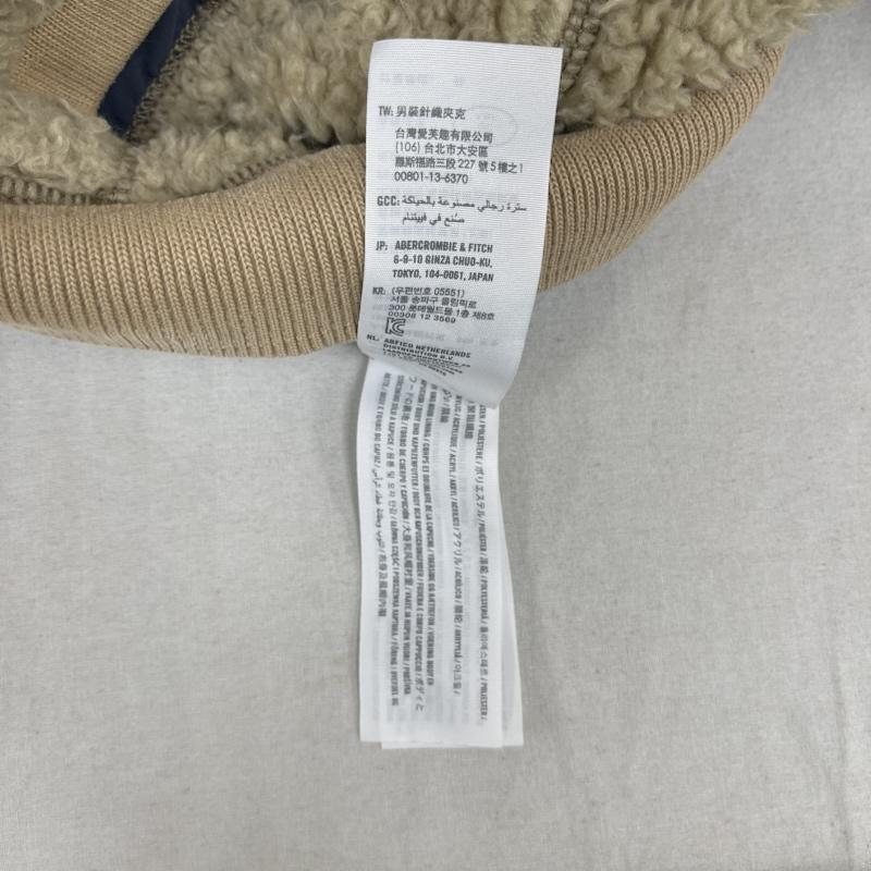 古着 USED ジャケット、上着 ジャンパー、ブルゾン Abercrombie & Fitch ジップアップ ボアフリース パーカー ジャケット XXL ベージュ / ベージュ / beige メンズ USED 古着 中古 50165626